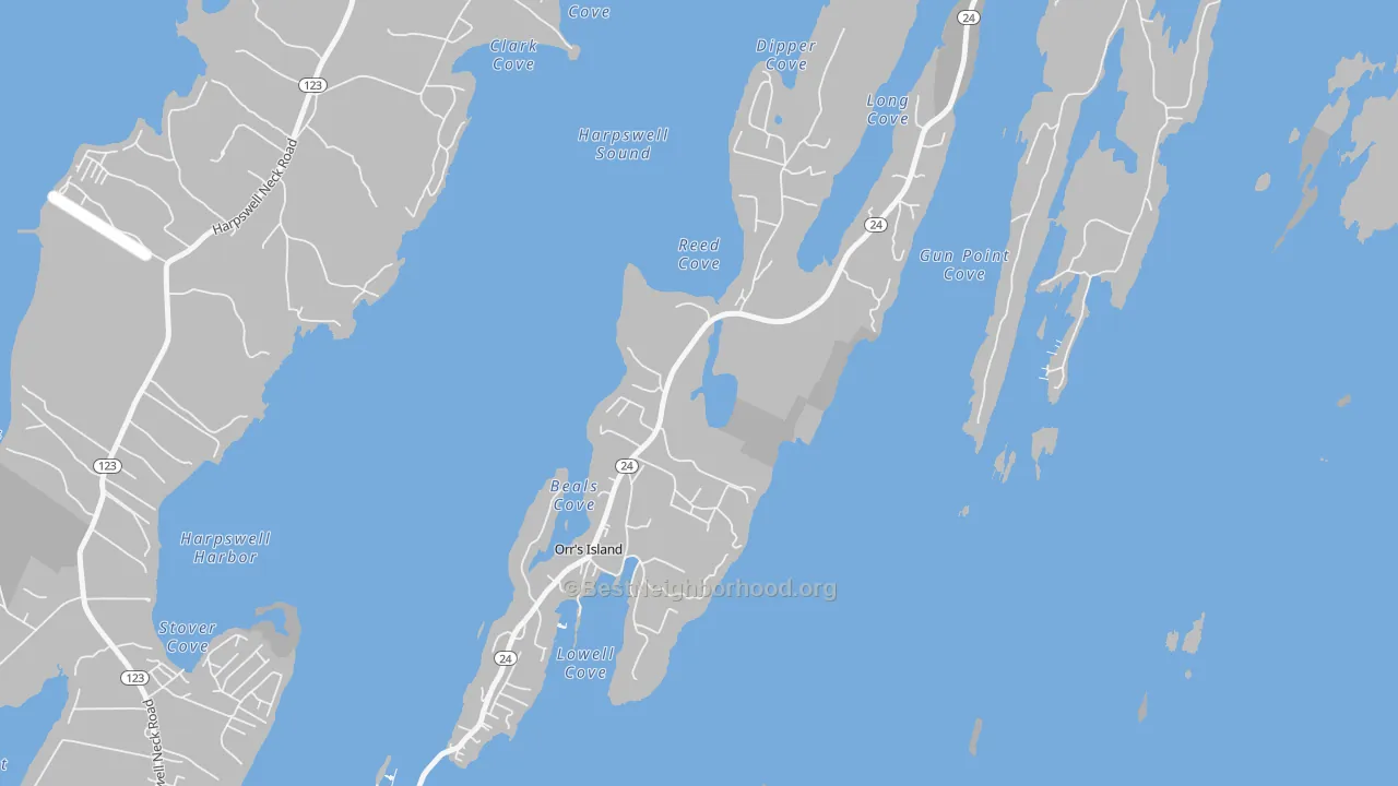 Transit Grade map of 04066, ME