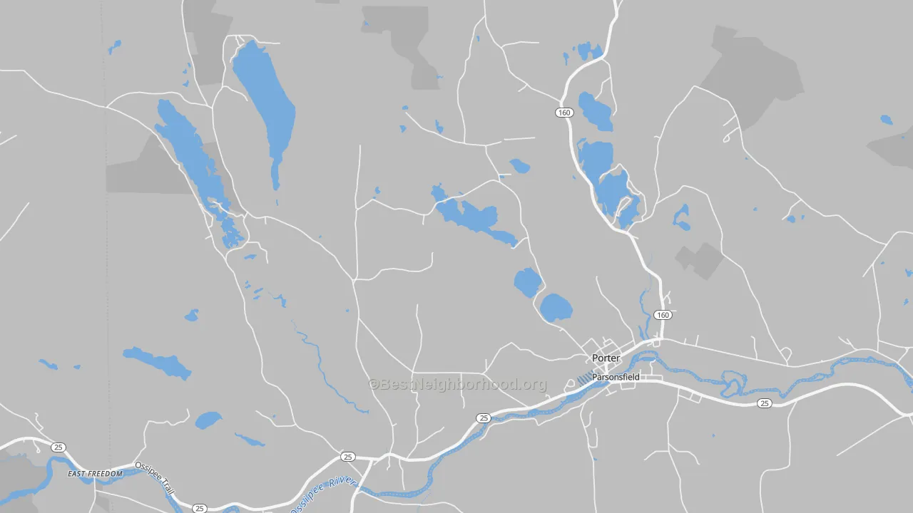 Transit Grade map of 04068, ME