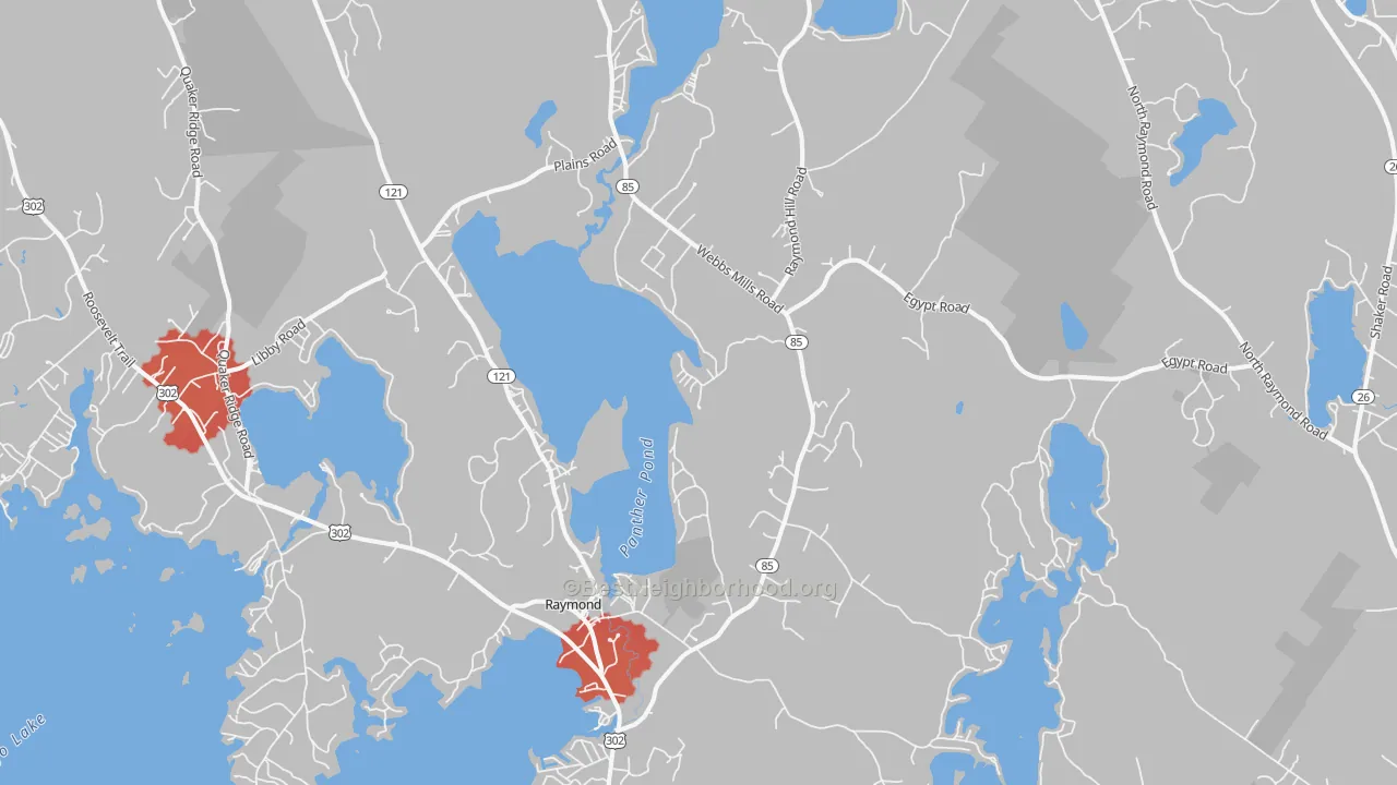 Transit Grade map of 04071, ME