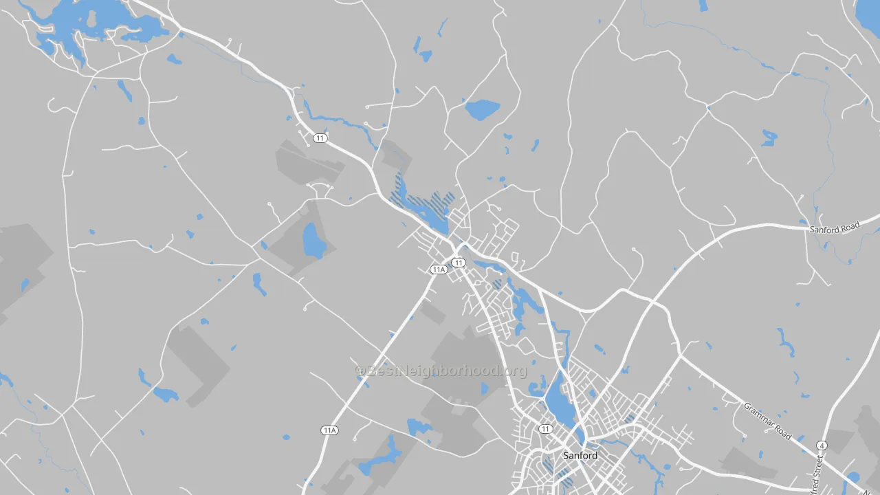 Transit Grade map of 04083, ME