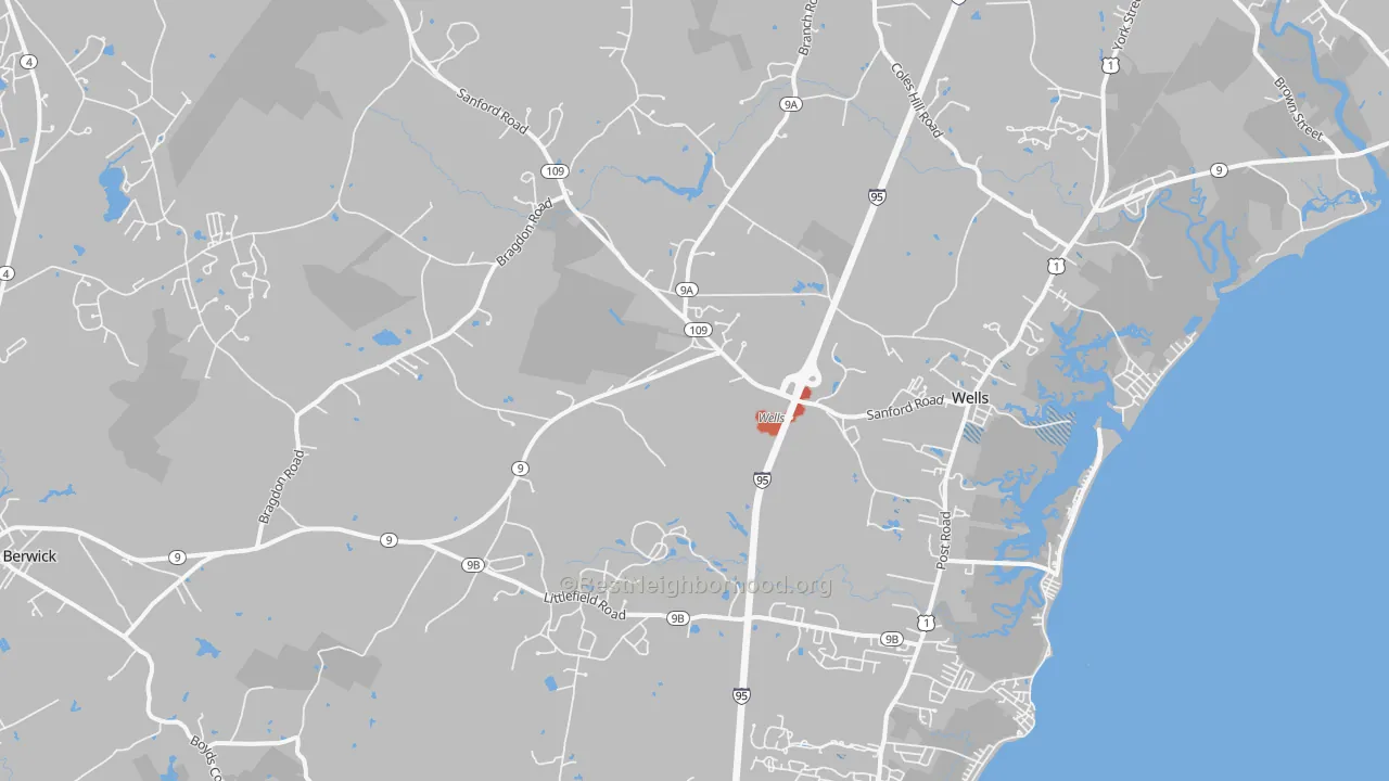Transit Grade map of 04090, ME
