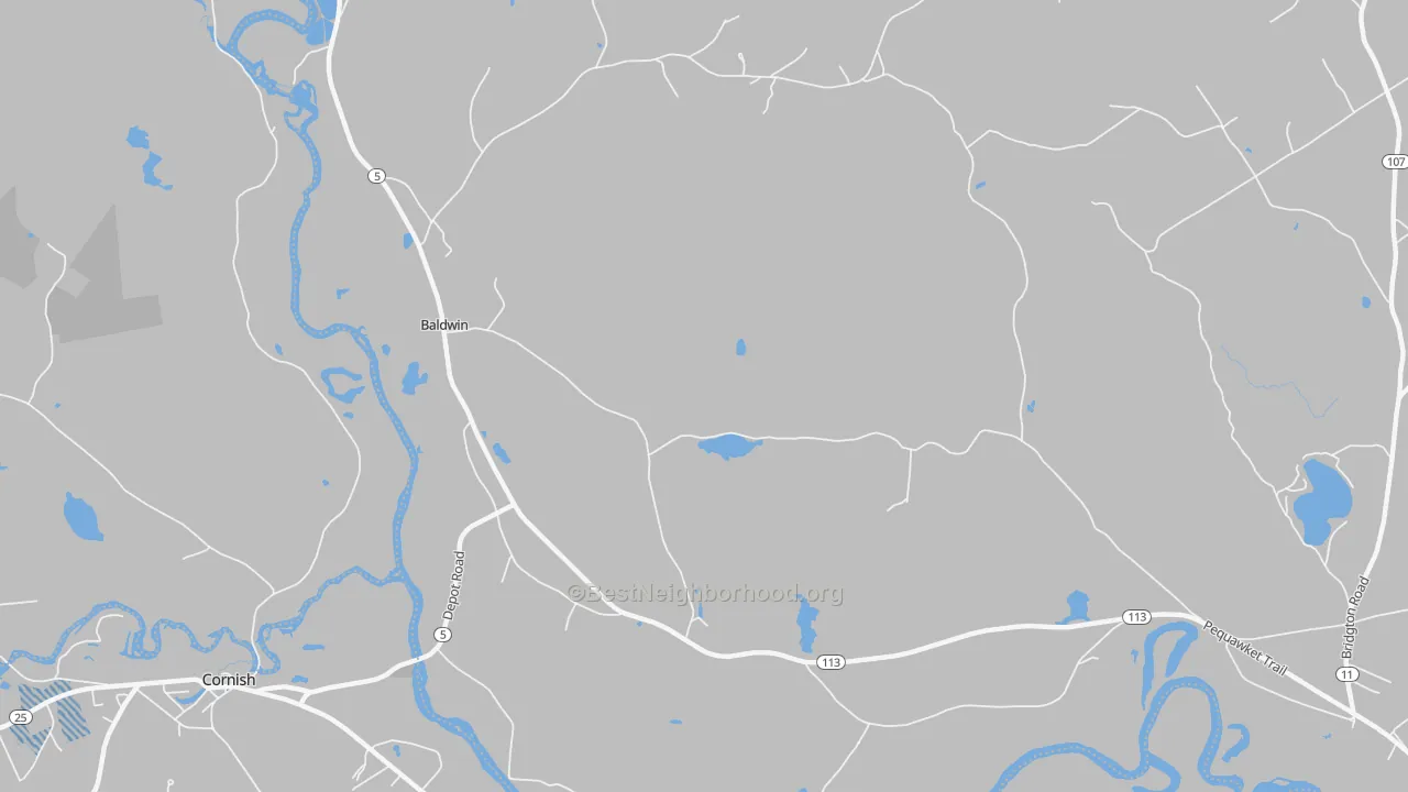 Transit Grade map of 04091, ME