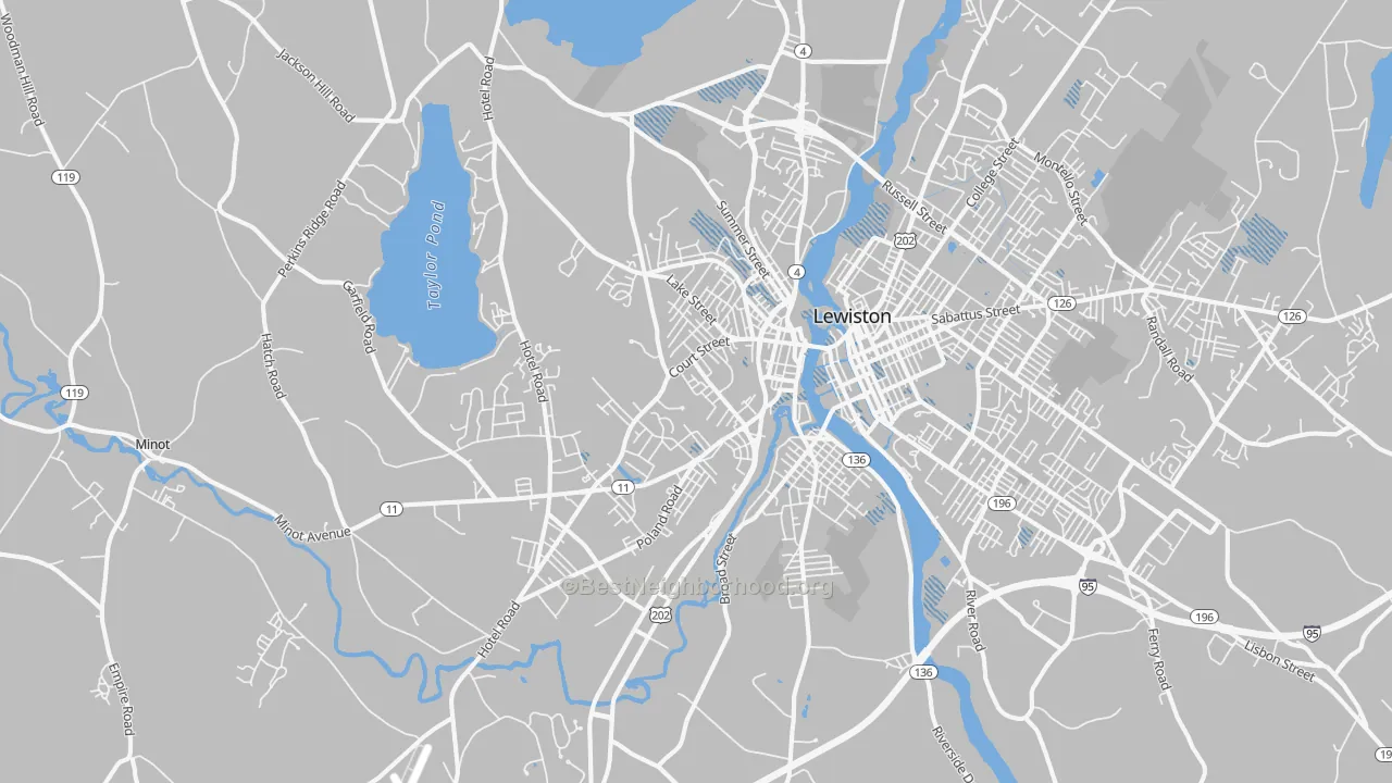 Transit Grade map of 04210, ME