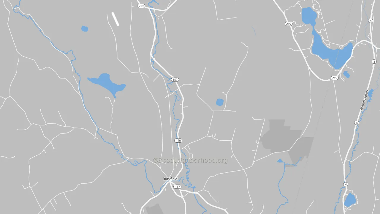 Transit Grade map of 04220, ME