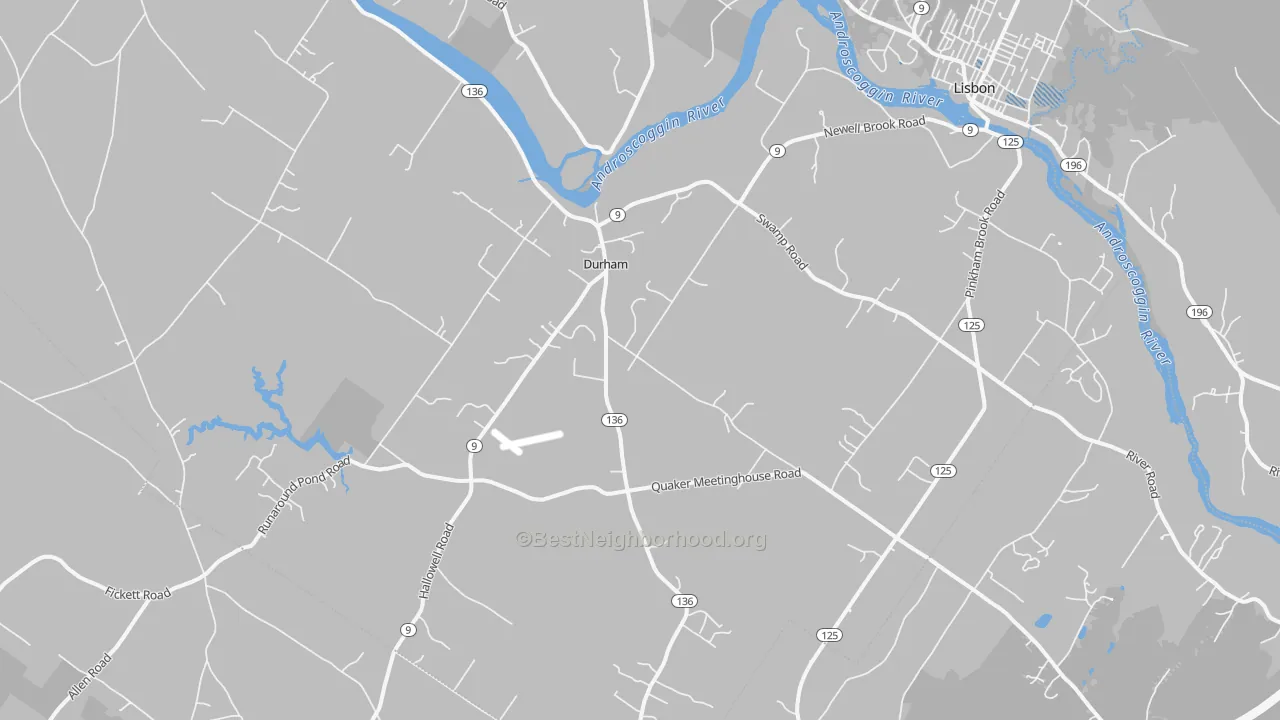 Transit Grade map of 04222, ME