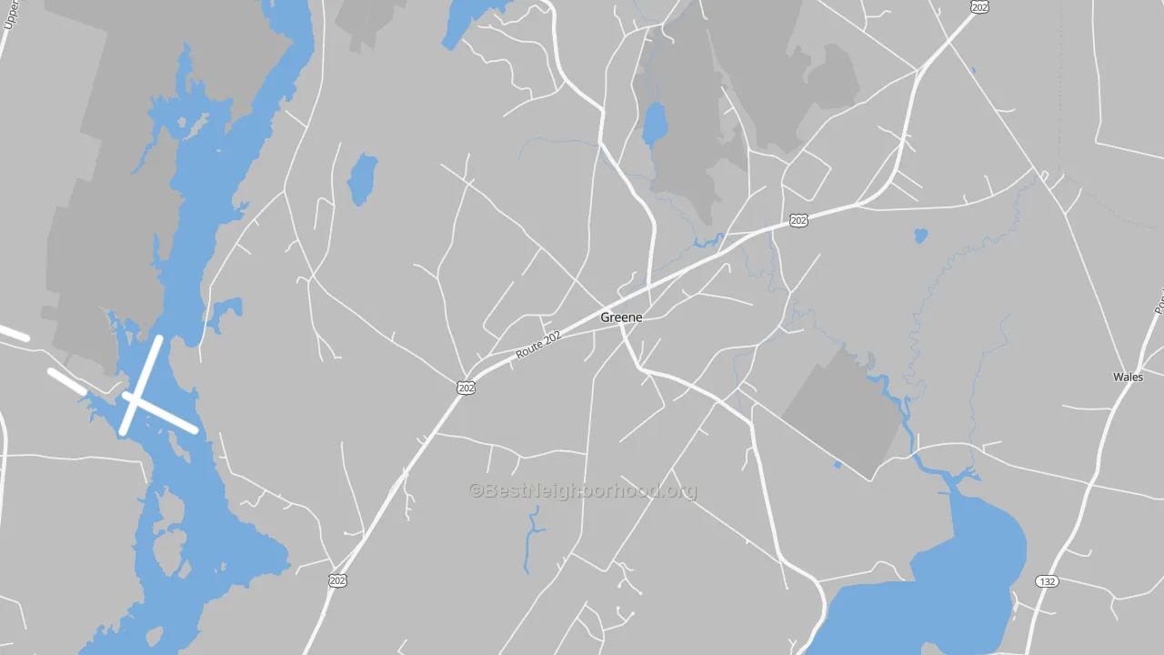 Transit Grade map of 04236, ME