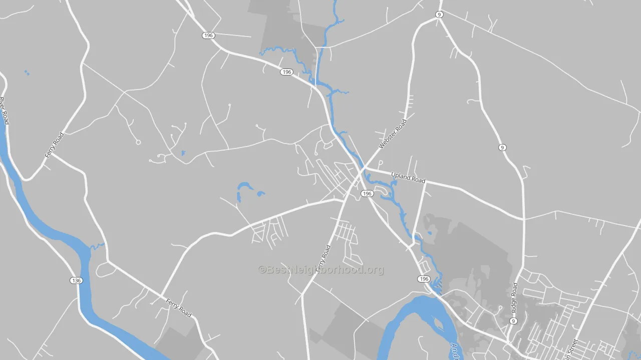 Transit Grade map of 04250, ME