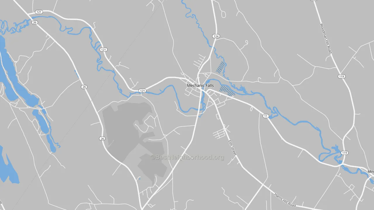 Transit Grade map of 04256, ME