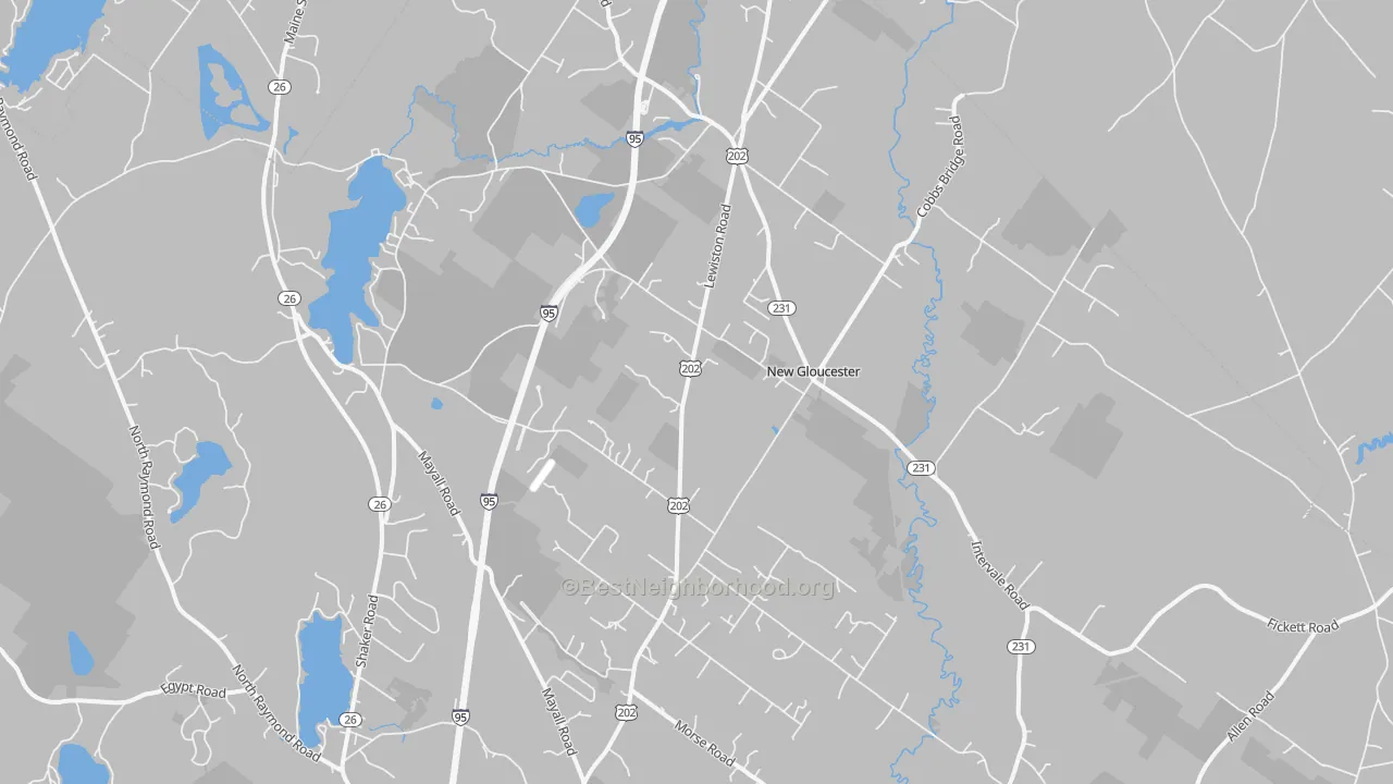 Transit Grade map of 04260, ME