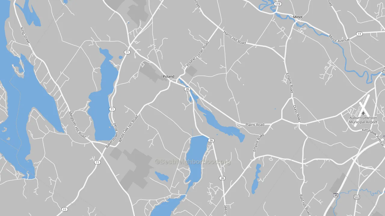 Transit Grade map of 04274, ME