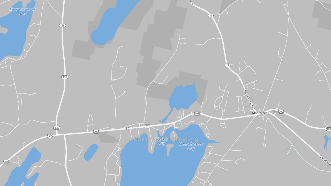 Transit Grade map of 04343, ME