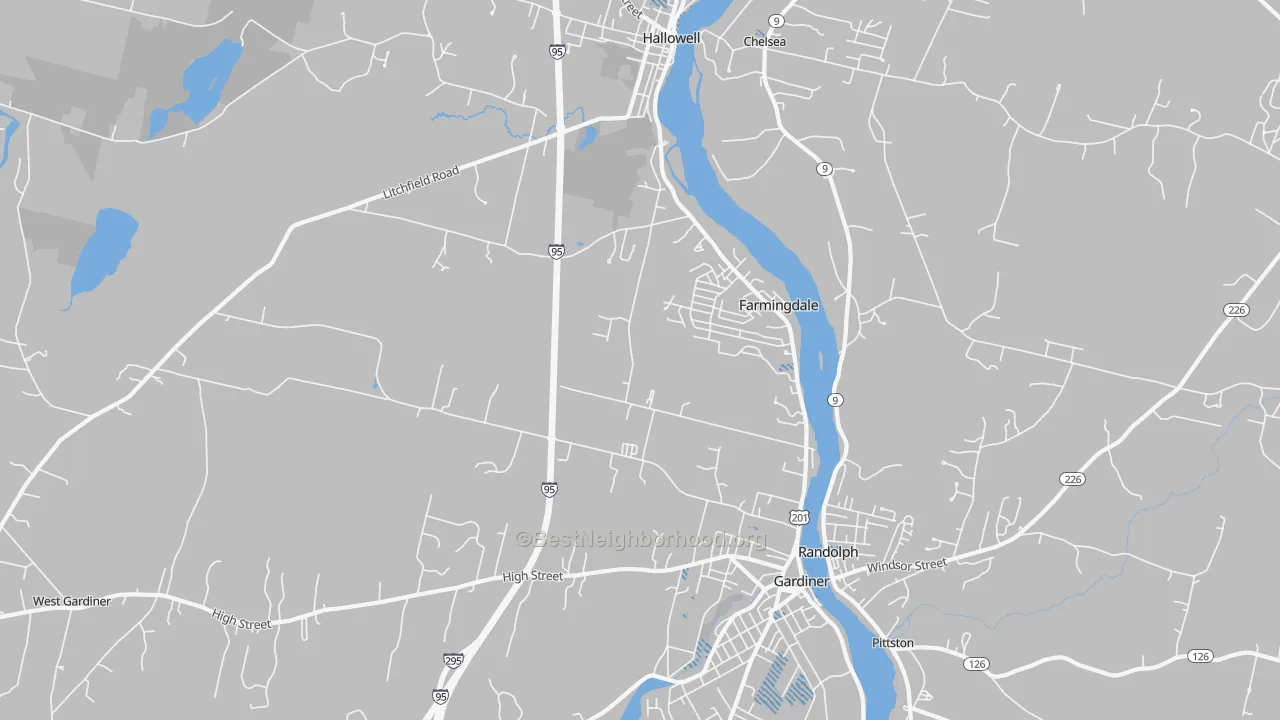 Transit Grade map of 04344, ME