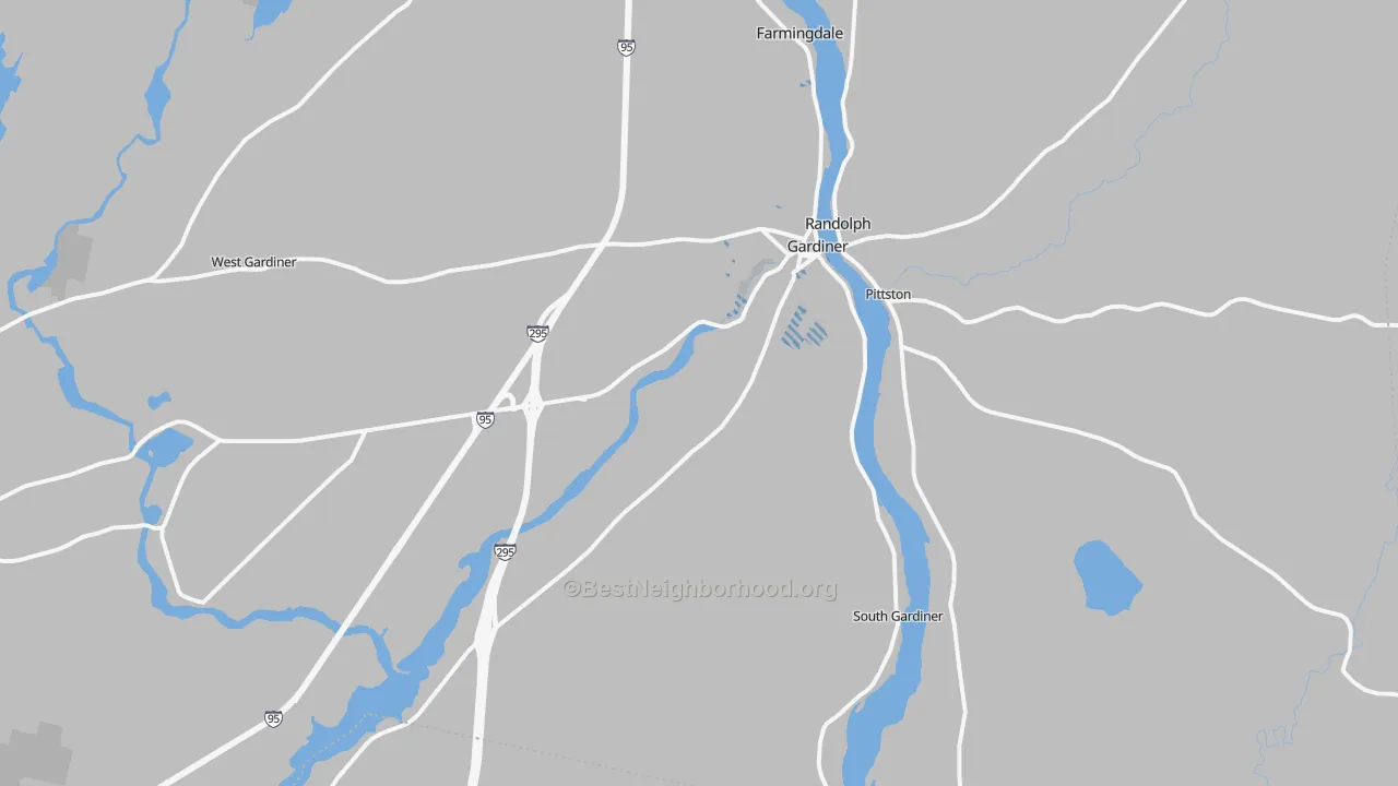 Transit Grade map of 04345, ME