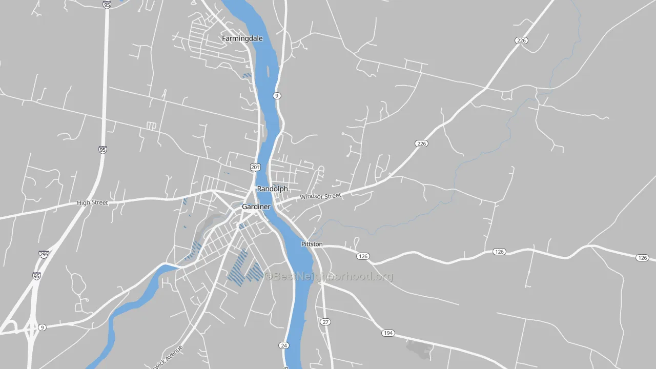 Transit Grade map of 04346, ME