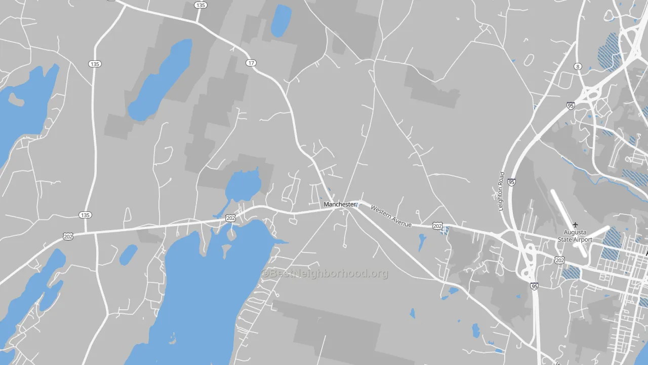 Transit Grade map of 04351, ME