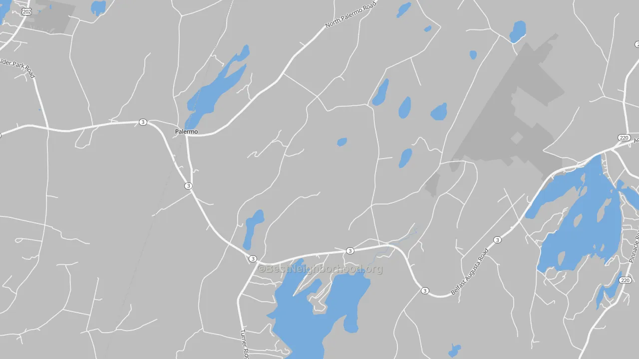 Transit Grade map of 04354, ME