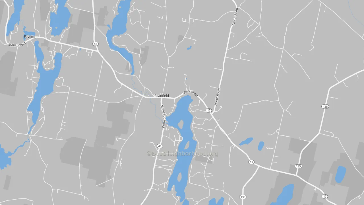 Transit Grade map of 04355, ME