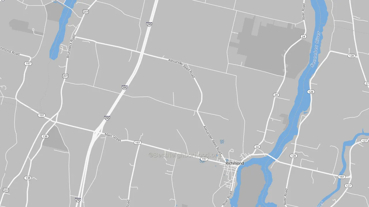 Transit Grade map of 04357, ME