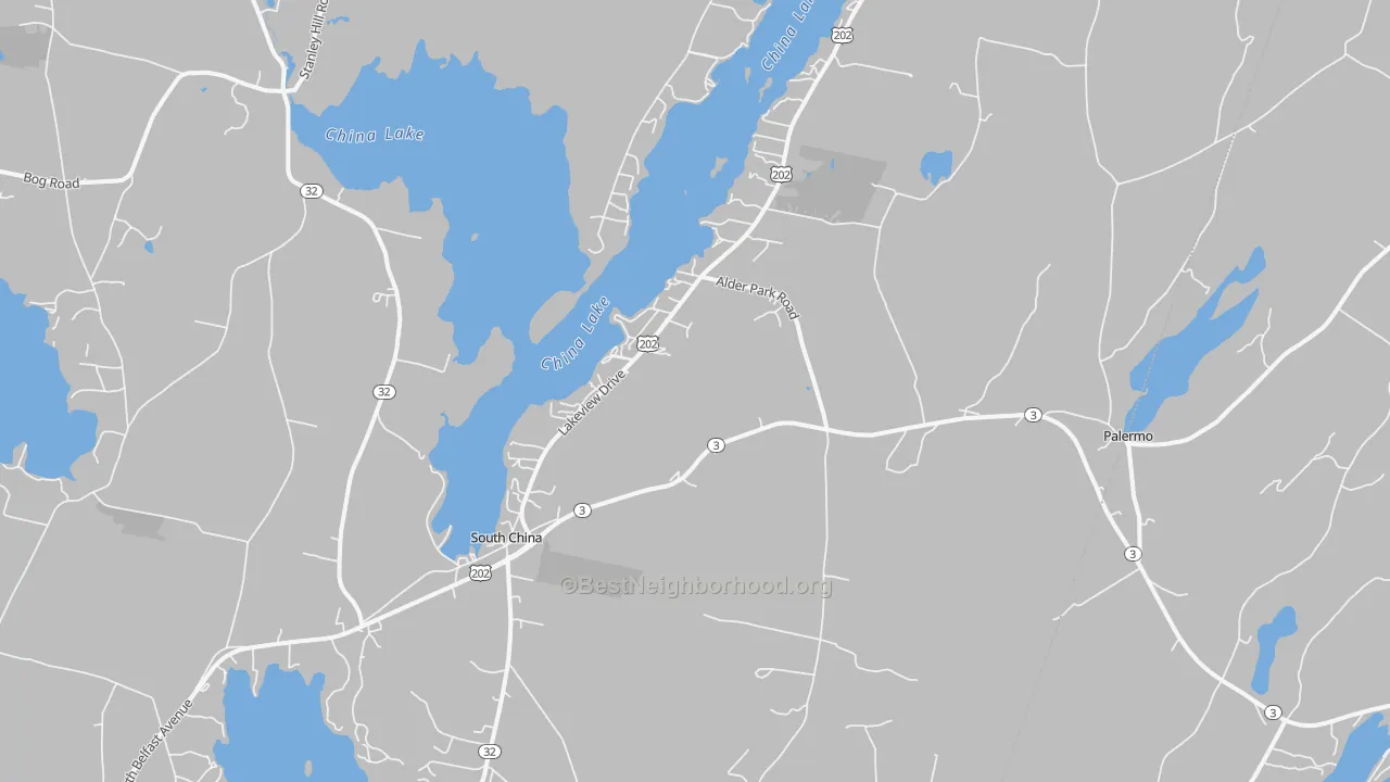Transit Grade map of 04358, ME