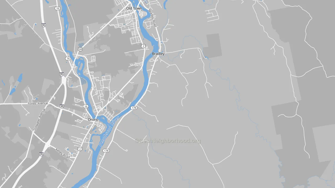 Transit Grade map of 04411, ME