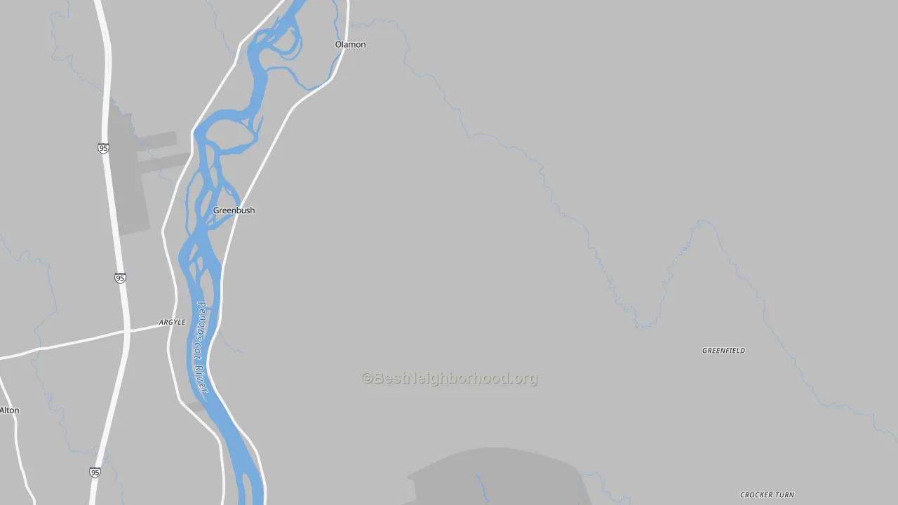 Transit Grade map of 04418, ME