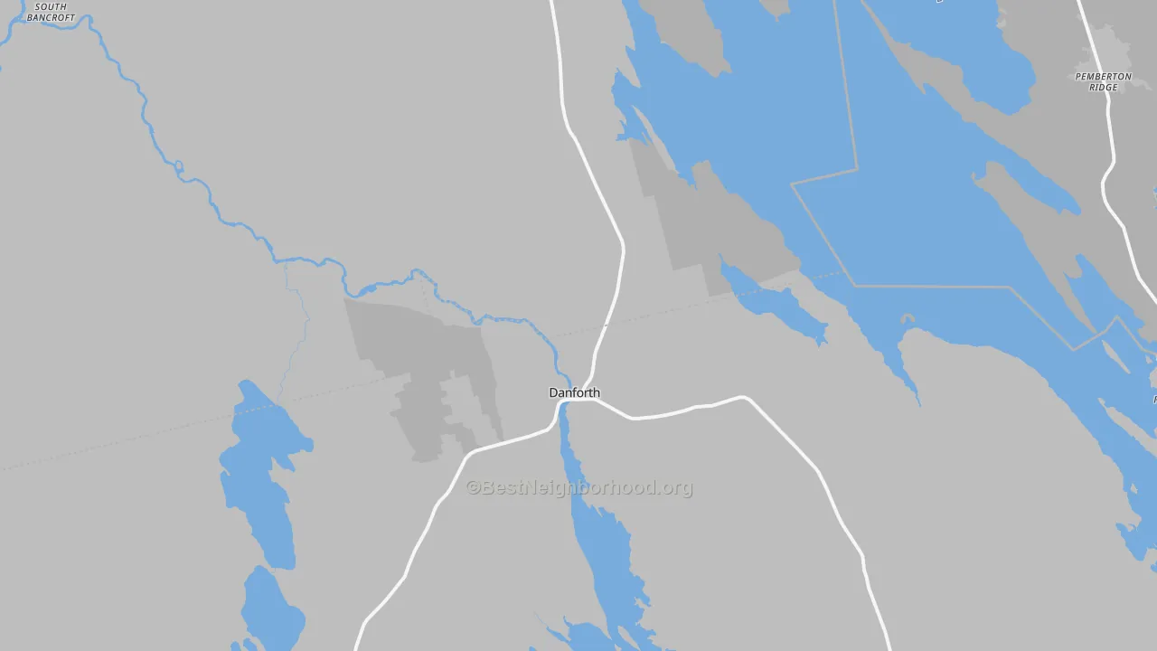 Transit Grade map of 04424, ME