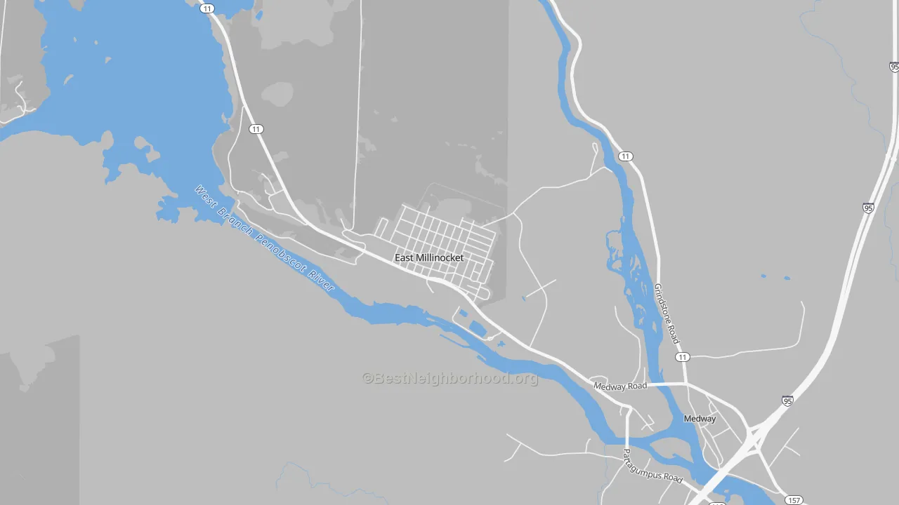 Transit Grade map of 04430, ME