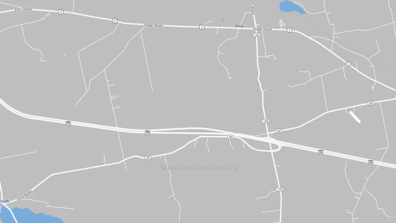 Transit Grade map of 04434, ME