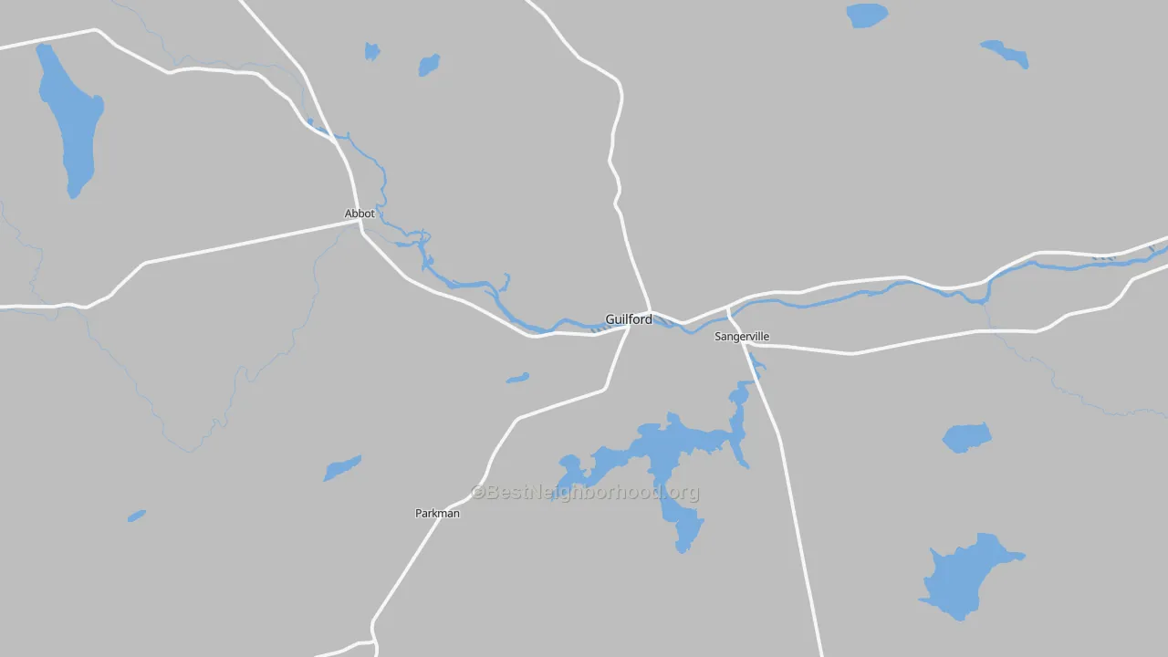 Transit Grade map of 04443, ME