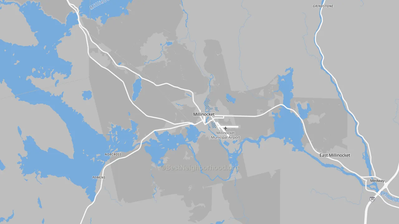 Transit Grade map of 04462, ME