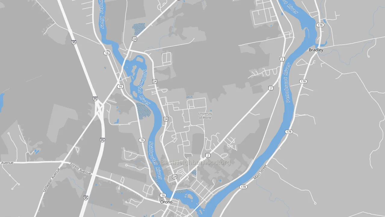 Transit Grade map of 04469, ME