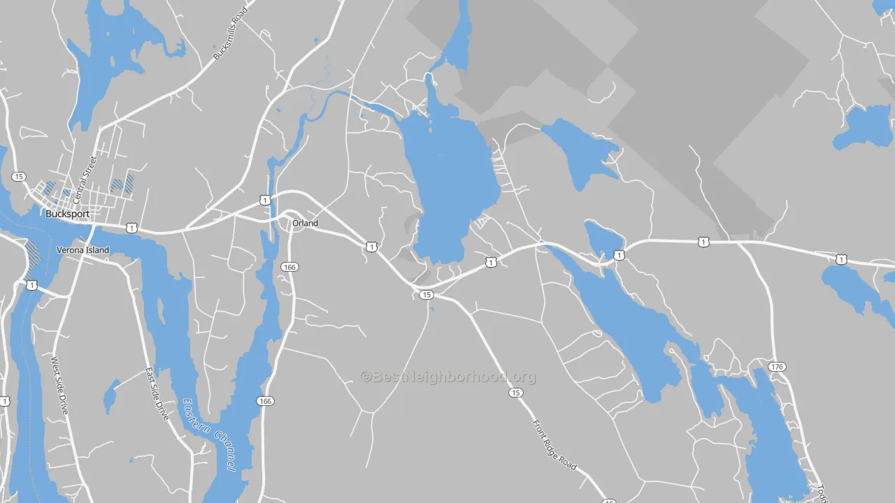 Transit Grade map of 04472, ME