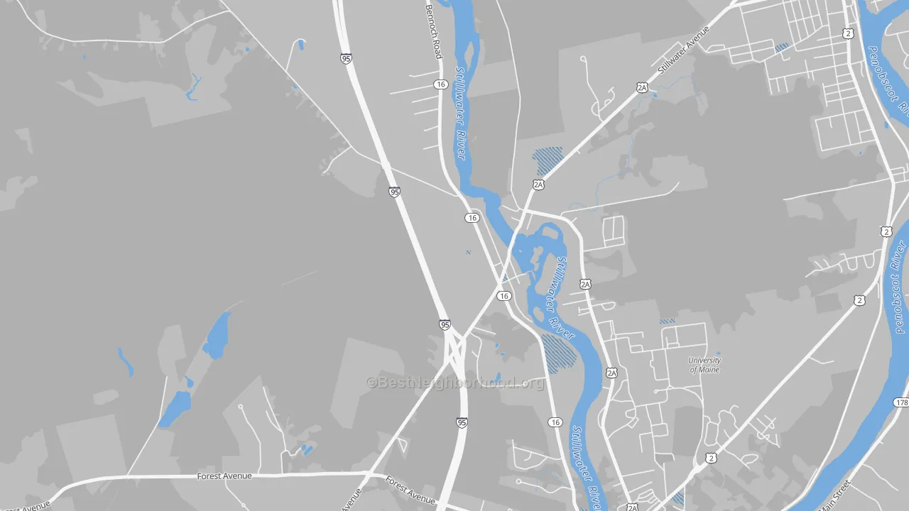 Transit Grade map of 04489, ME