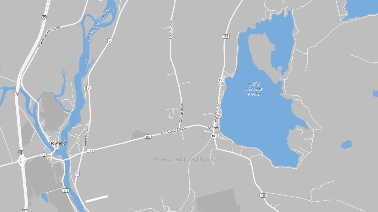 Transit Grade map of 04493, ME