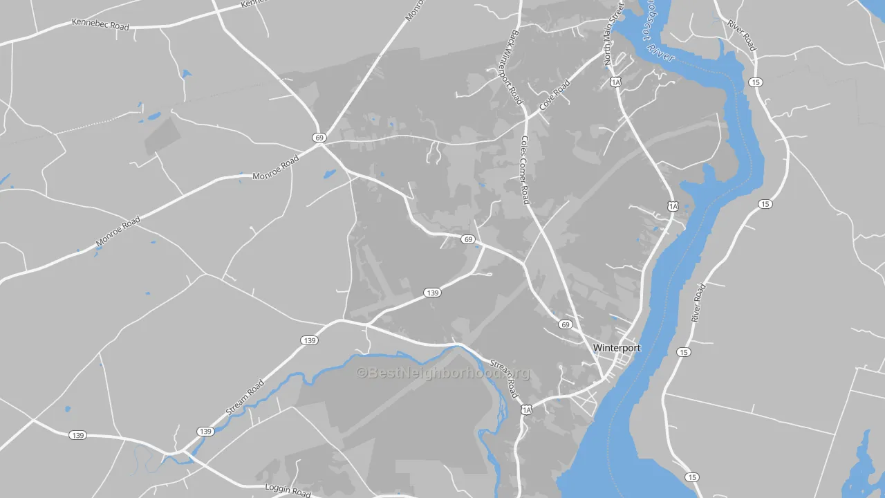 Transit Grade map of 04496, ME