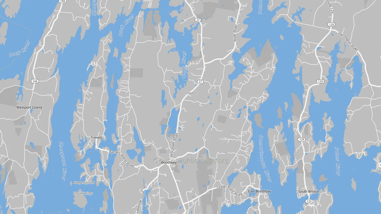 Transit Grade map of 04537, ME