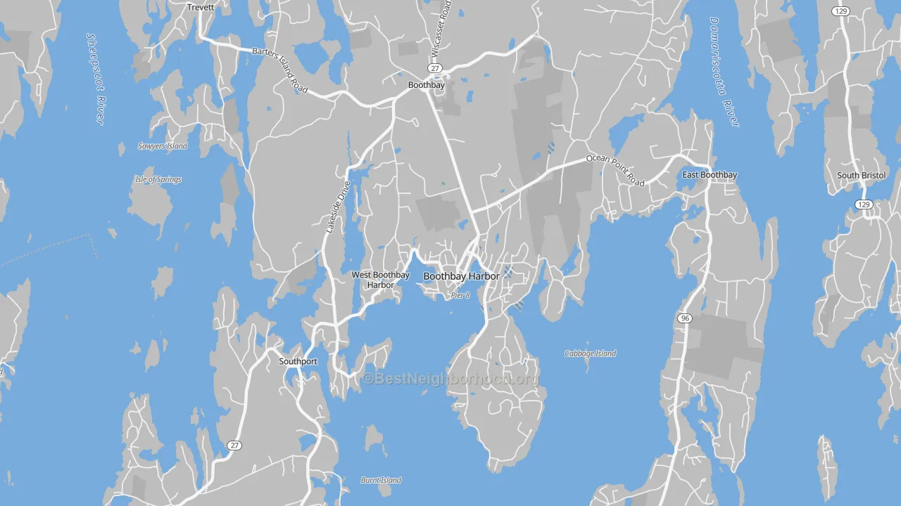 Transit Grade map of 04538, ME