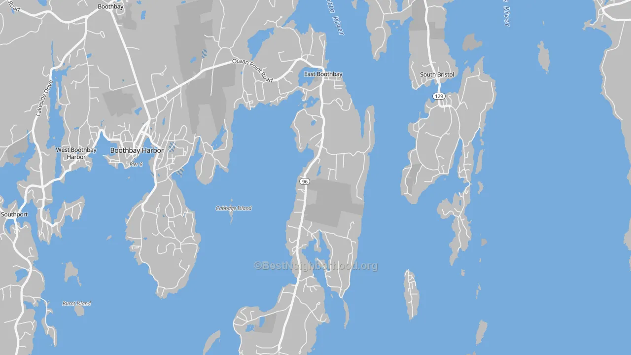 Transit Grade map of 04544, ME
