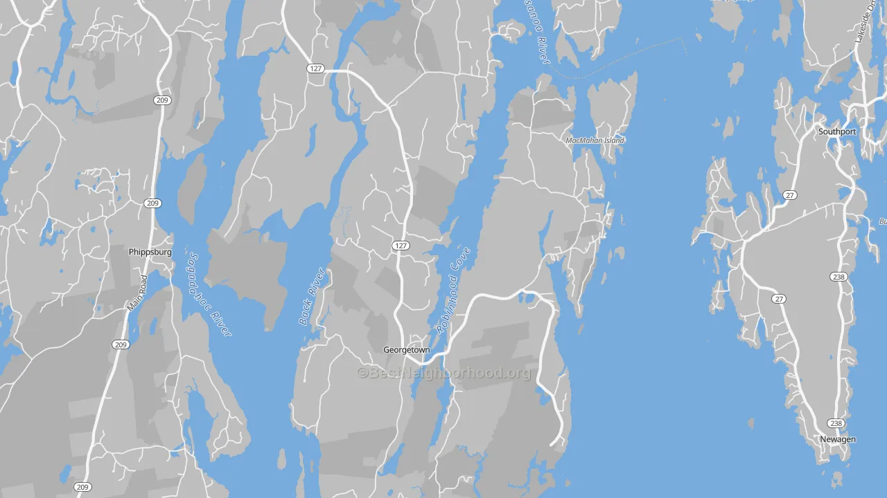 Transit Grade map of 04548, ME