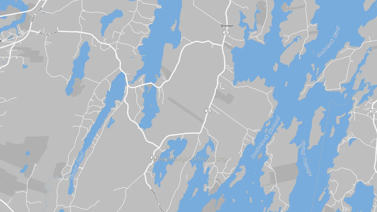 Transit Grade map of 04551, ME