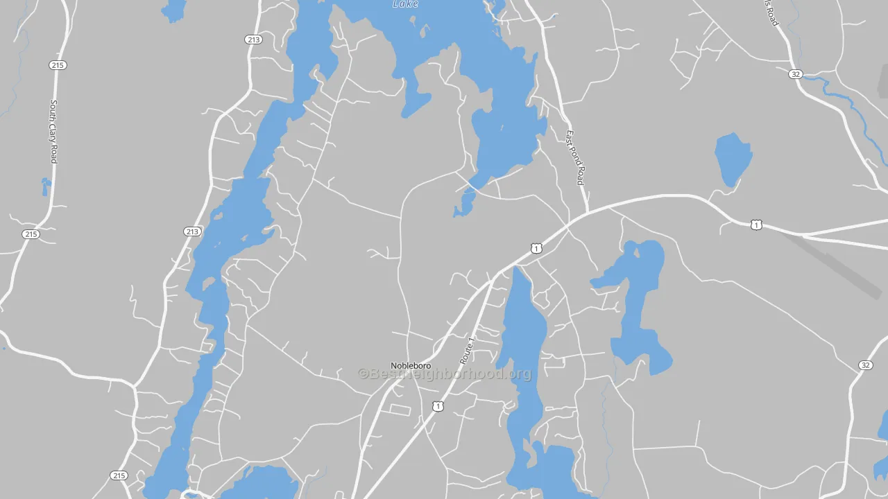 Transit Grade map of 04555, ME