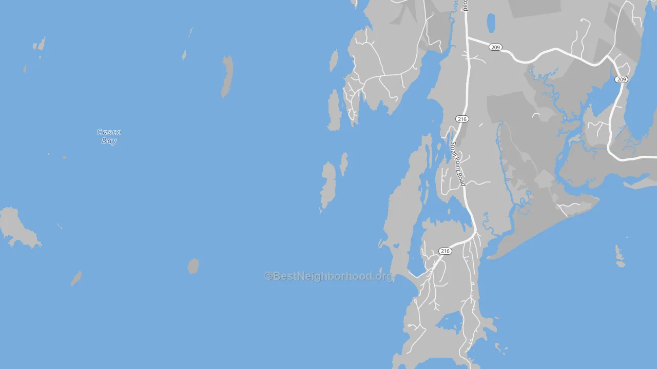 Transit Grade map of 04565, ME