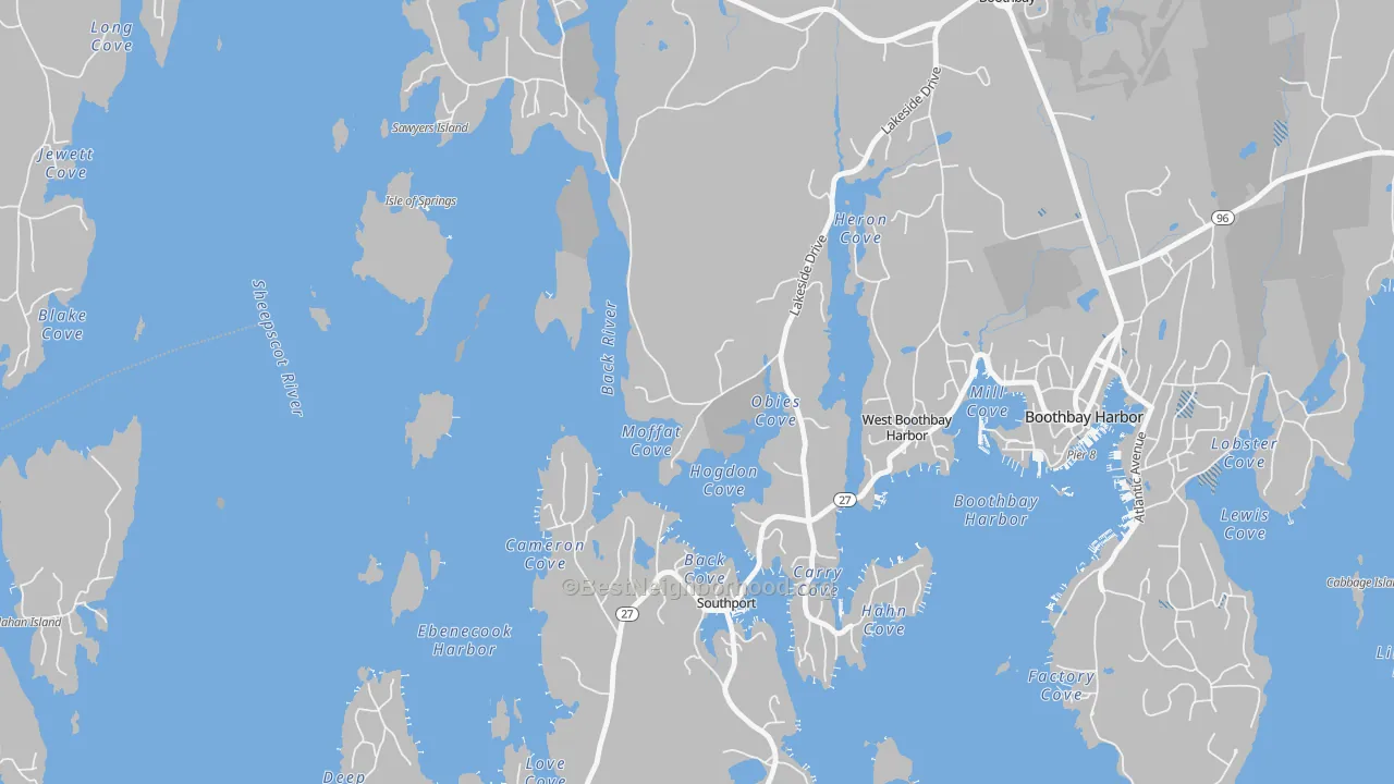 Transit Grade map of 04575, ME