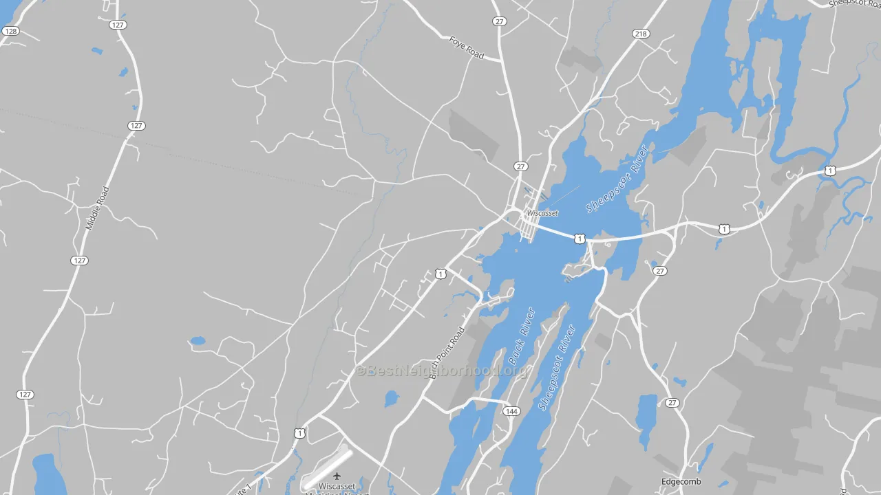 Transit Grade map of 04578, ME