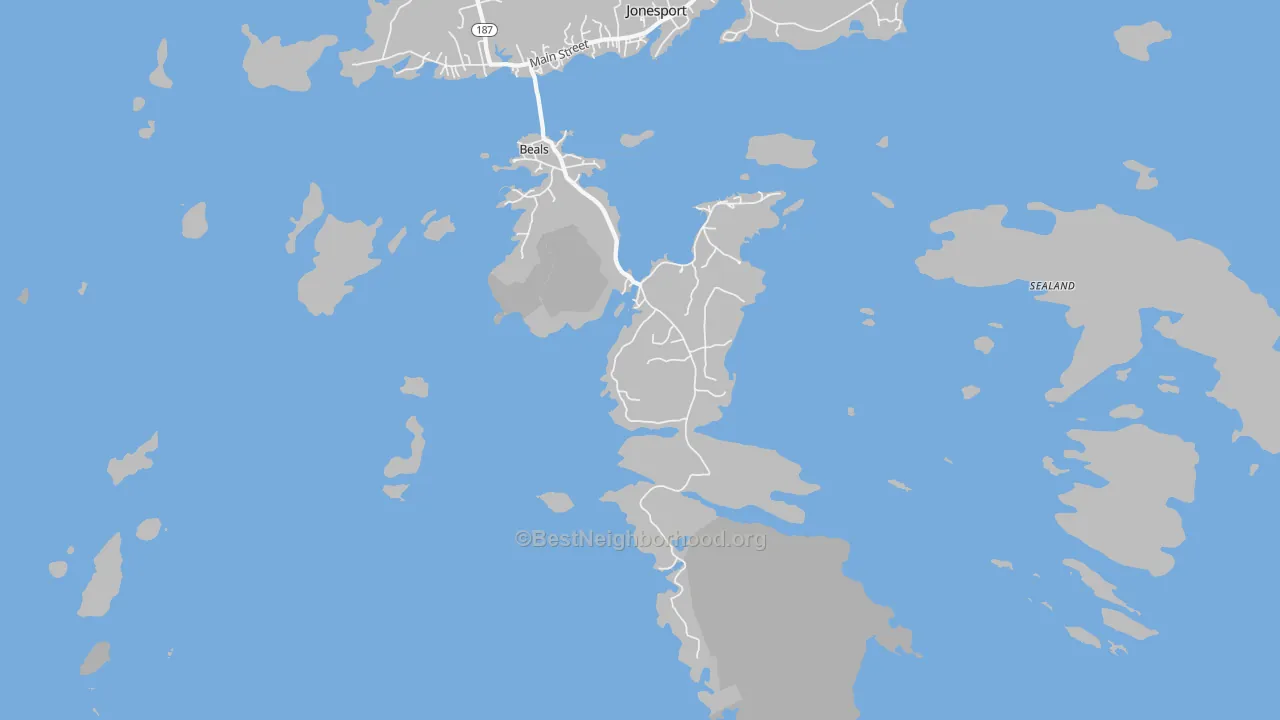 Transit Grade map of 04611, ME