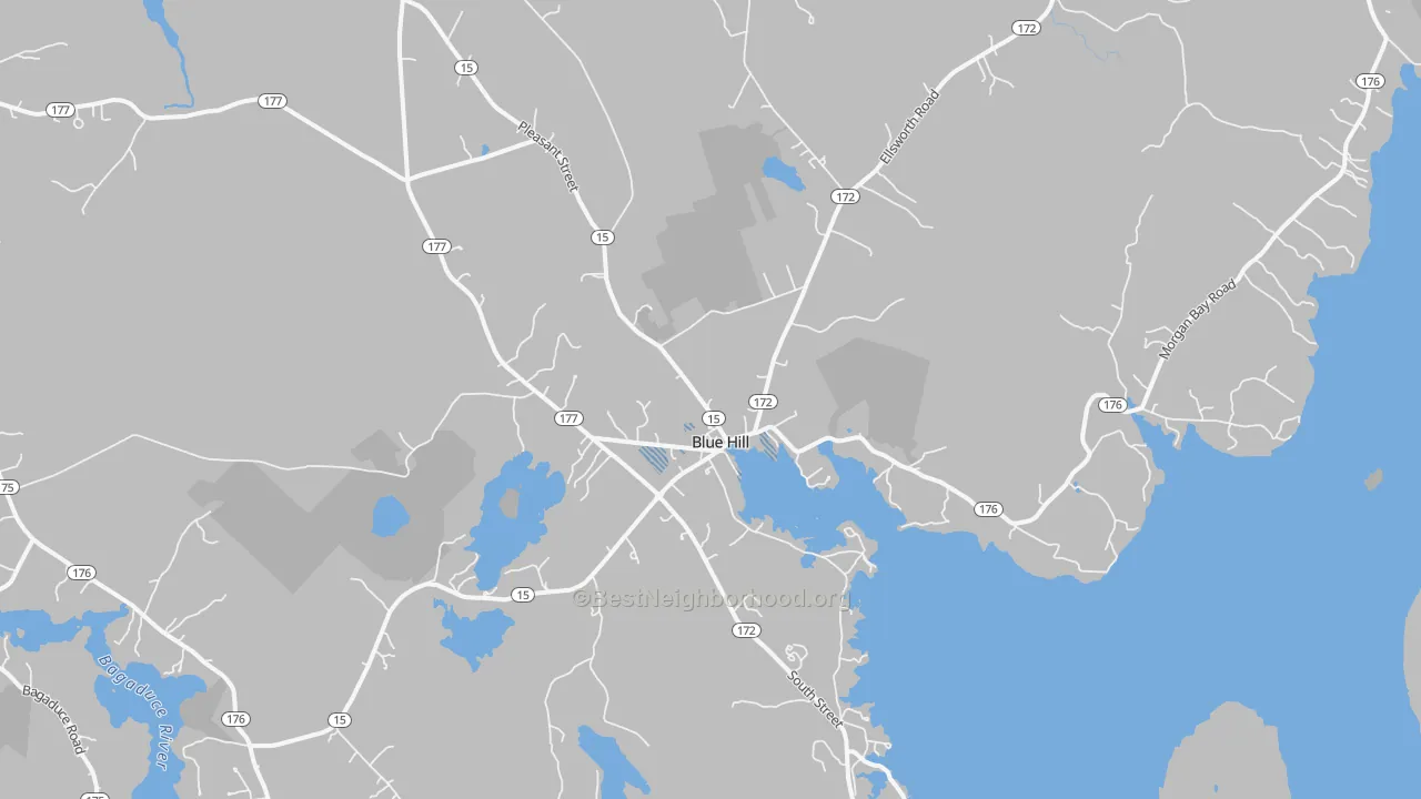 Transit Grade map of 04614, ME