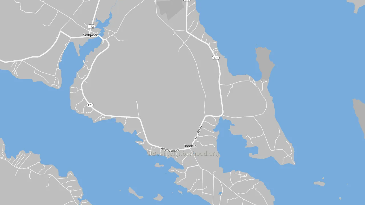 Transit Grade map of 04616, ME