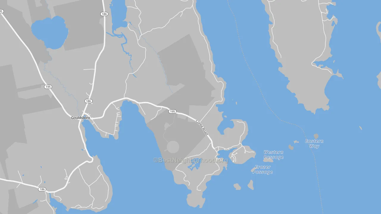 Transit Grade map of 04624, ME