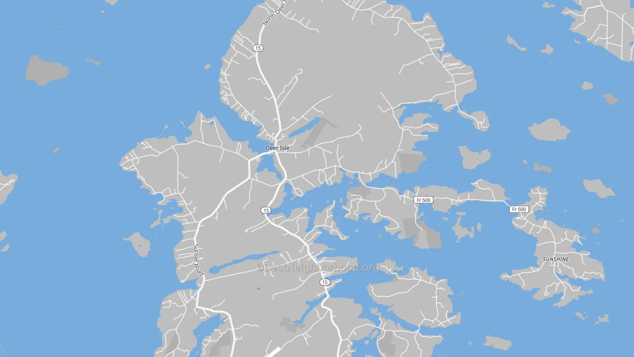 Transit Grade map of 04627, ME