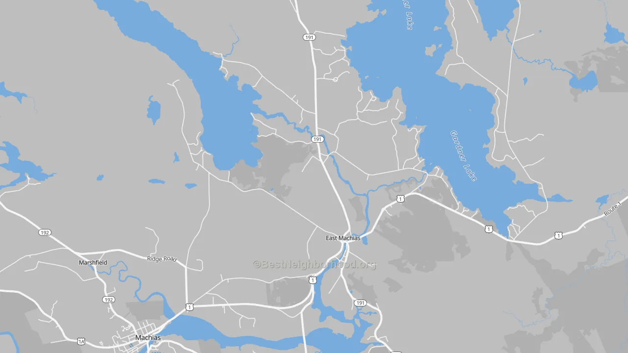 Transit Grade map of 04630, ME